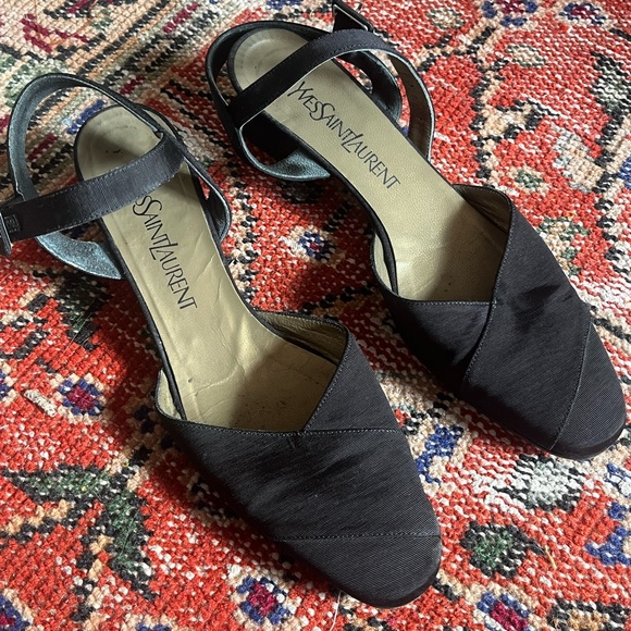 YSL Yves Saint Laurent pointed toe heels Mary Janes - Picture 3 of 11